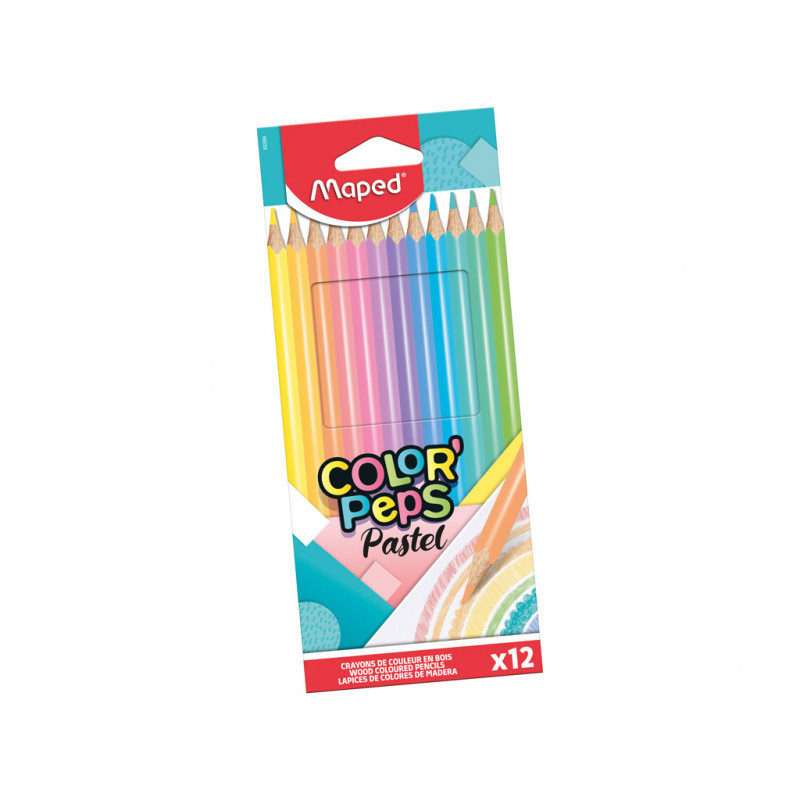 Lapsa me ngjyra x12 pastel Color'Peps MAPED Lapsa me ngjyra x12 pastel Color'Peps MAPED
