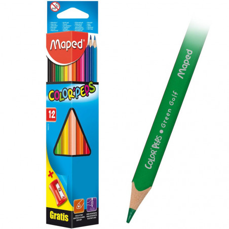 Lapsa me ngjyra Maped Color' Peps 12 copë + Prefse dhuratë